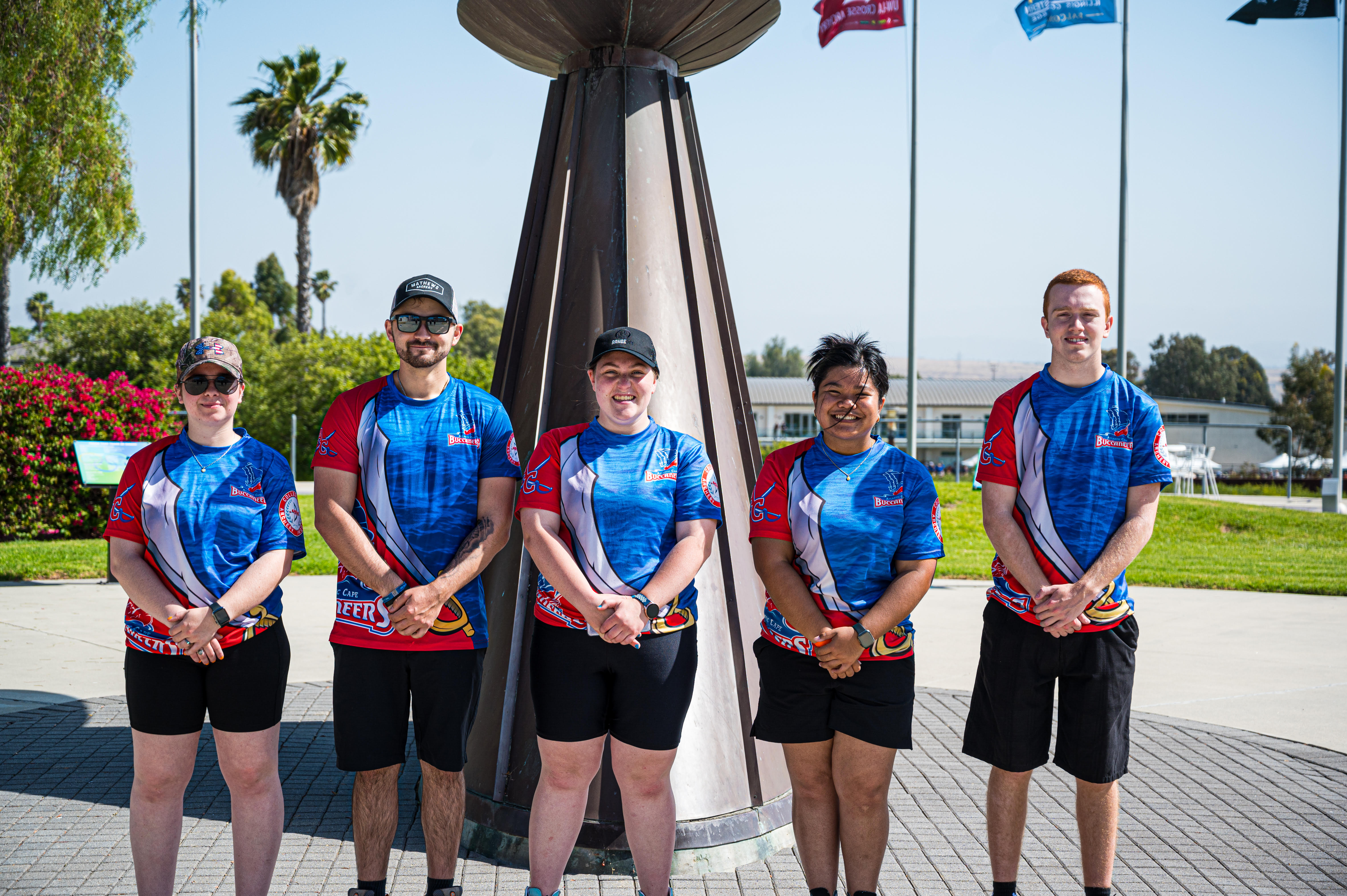 The Atlantic Cape Archery team at the USA Archery National competition in Chula Vista, California in late May.