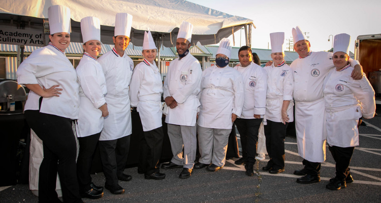 group photos of culinary students