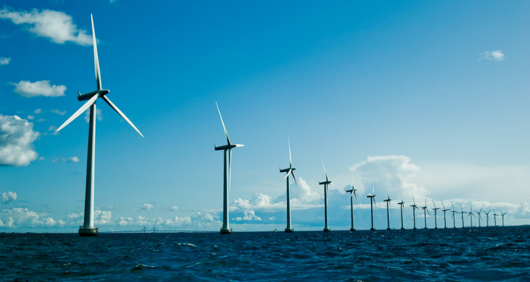 photo of offshore wind turbines