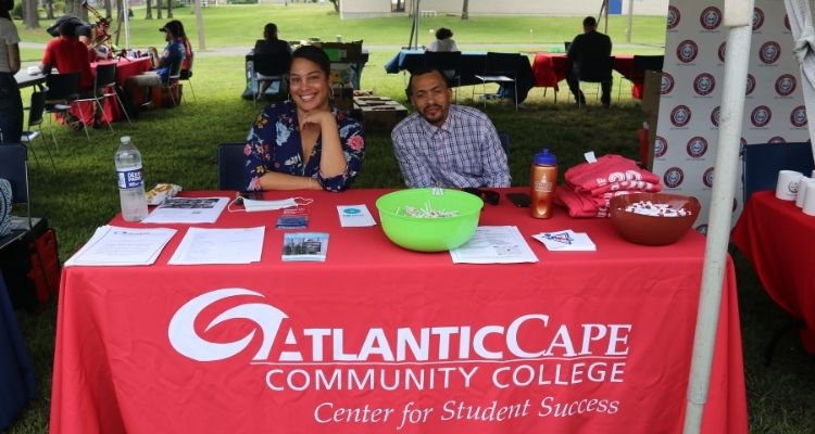 Information table at Welcome Back Picnic