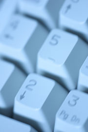 close-up of keyboard keys