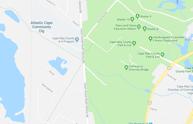 ACCC Campus map in Cape May