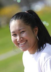 smiling female student