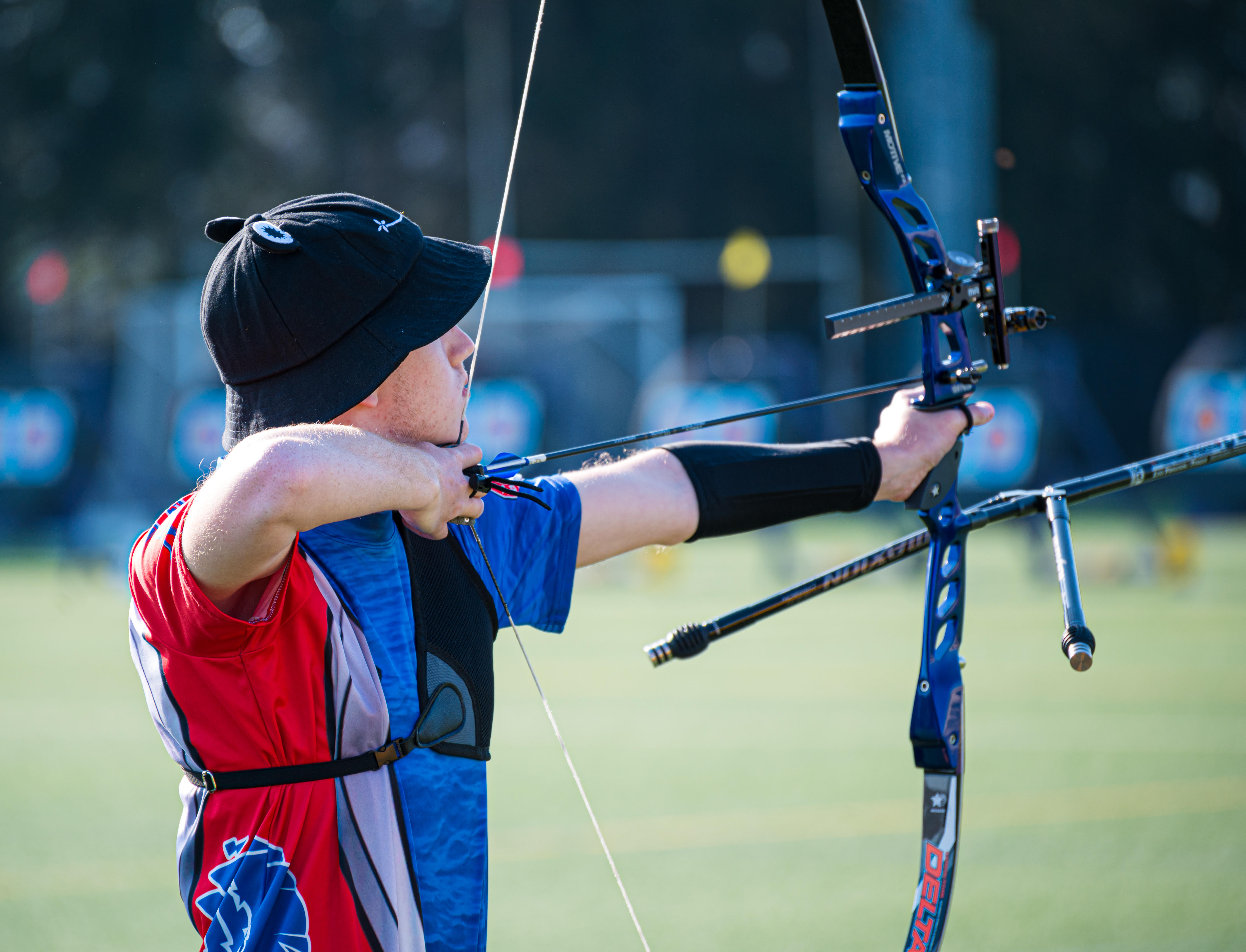 Atlantic Cape archer Jared Lancaster competes at the 2022 USA Archery Collegiate Target Regionals-East Region at James Madison University April 23 and 24 in Virginia.