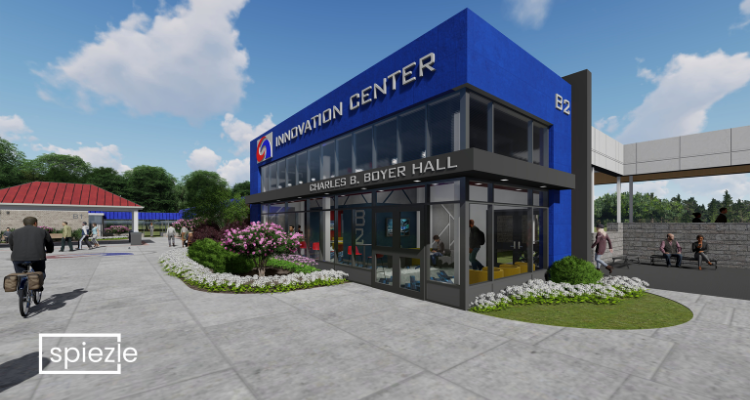 A rendering of the new Innovation Center at the Mays Landing campus
