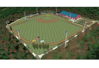 Rendering of Atlantic Cape's new baseball field